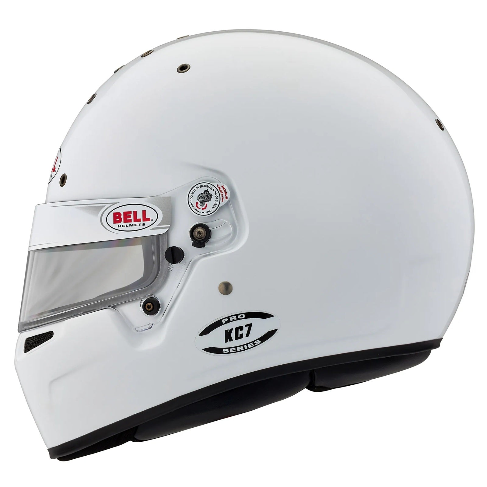Bell KC7-CMR Youth Karting Helmet - Snell-FIA CMR, White | 55 (6 7/8) Bell KC7-CMR Youth Karting Helmet - Snell-FIA CMR, White | 55 (6 7/8)