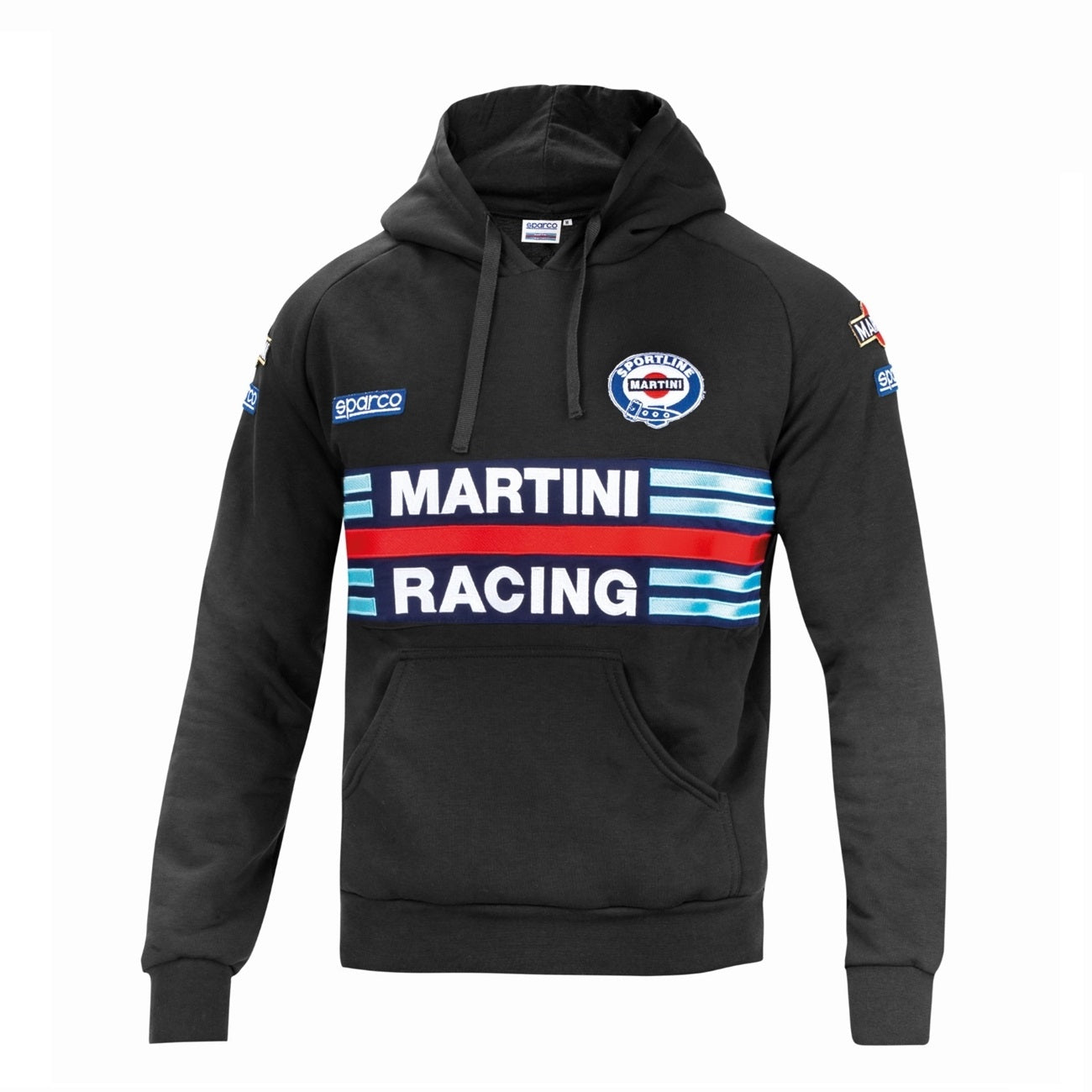 Sweat à capuche Sparco Martini Racing bleu marine - taille XL Sweat à capuche Sparco Martini Racing bleu marine - taille XL